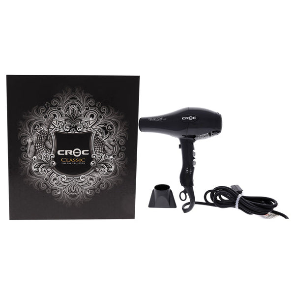 Croc Classic True Silk Blow Dryer - Black by Croc for Unisex - 1 Pc Hair Dryer