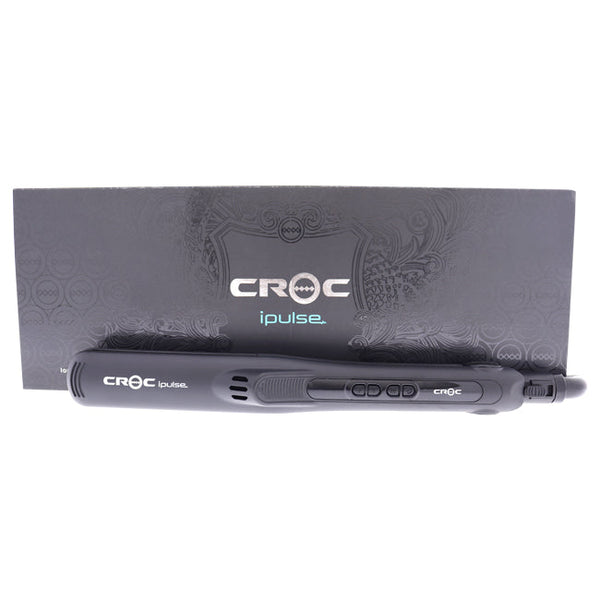 Croc Ipulse 1 Flat Iron - Black by Croc for Unisex - 1.25 Inch Flat Iron