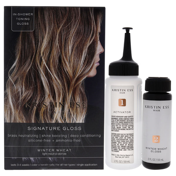 Kristin Ess Signature Hair Gloss - Winter Wheat - Light Neutral Blonde by Kristin Ess for Unisex - 1 Application Hair Color