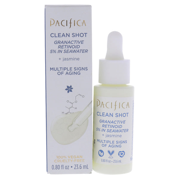Pacifica Clean Shot Granactive Retinoid 5 Percent In Seawater by Pacifica for Unisex - 0.8 oz Serum