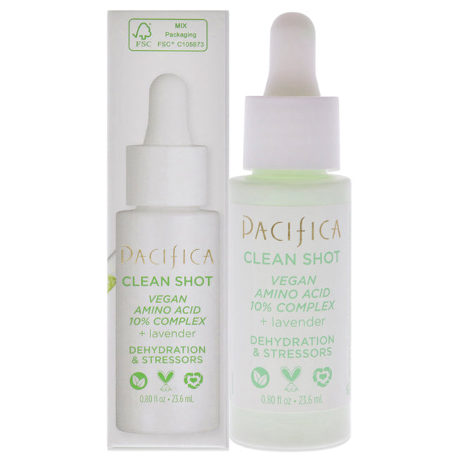 Pacifica Clean Shot Vegan Amino Acid 10 Percent Complex by Pacifica for Unisex - 0.80 oz Serum