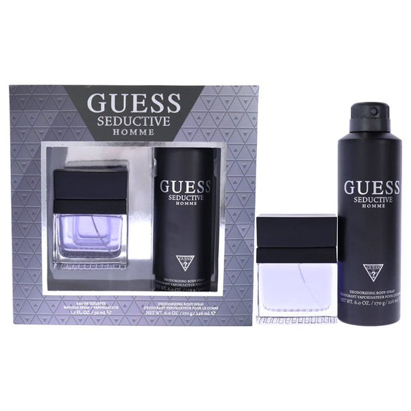 Guess Guess Seductive Homme by Guess for Men - 2 Pc Gift Set 1.7oz EDT Spray, 6oz Deodorizing Body Spray