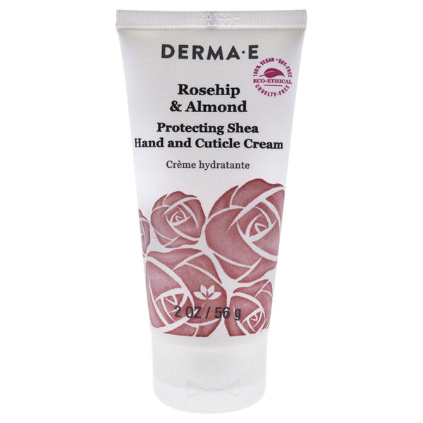Derma-E Protecting Shea Hand and Cuticle Cream - Rosehip and Almond by Derma-E for Unisex - 2 oz Cream