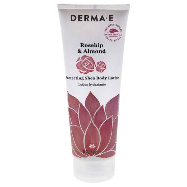 Derma-E Protecting Shea Body Lotion - Rosehip and Almond by Derma-E for Unisex - 8 oz Body Lotion