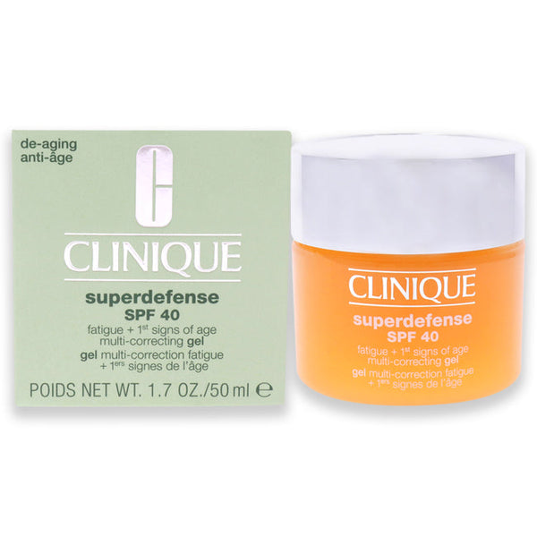 Clinique Superdefense Multi-Correcting Gel SPF 40 by Clinique for Unisex - 1.7 oz Gel