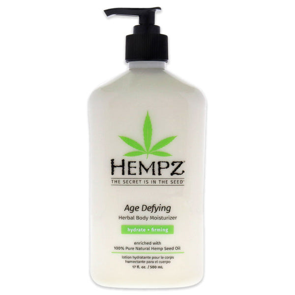 Hempz Age-Defying Herbal Body Moisturizer by Hempz for Unisex - 17 oz Moisturizer