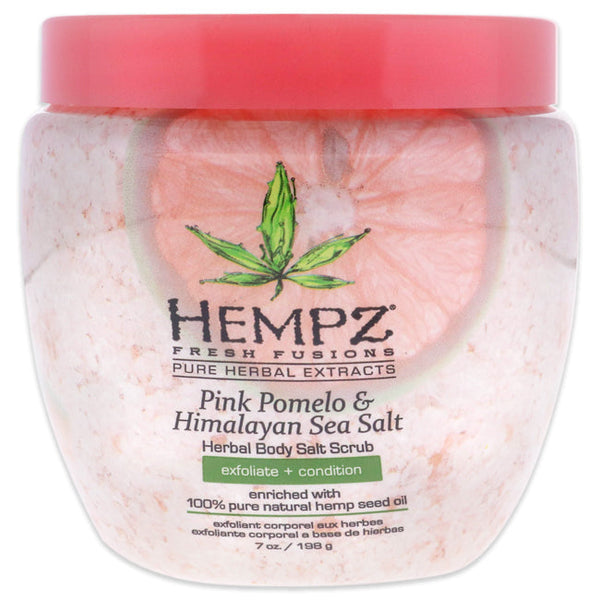Hempz Fresh Fusions Pink Pomelo and Himalayan Sea Salt Herbal Body Scrub by Hempz for Unisex - 7 oz Scrub