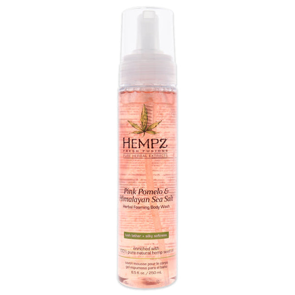 Hempz Fresh Fusions Pink Pomelo and Himalayan Sea Salt Herbal Foaming Body Wash by Hempz for Unisex - 8.5 oz Body Wash