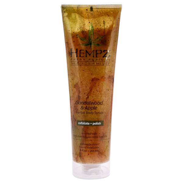 Fresh Fusions Sandalwood and Apple Herbal Body Scrub by Hempz for Unisex - 9 oz Scrub