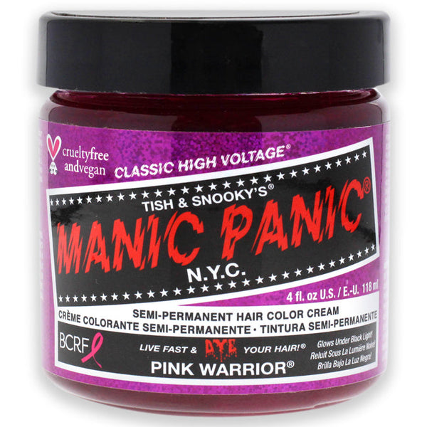 Manic Panic Classic High Voltage Hair Color - Pink Warrior by Manic Panic for Unisex - 4 oz Hair Color