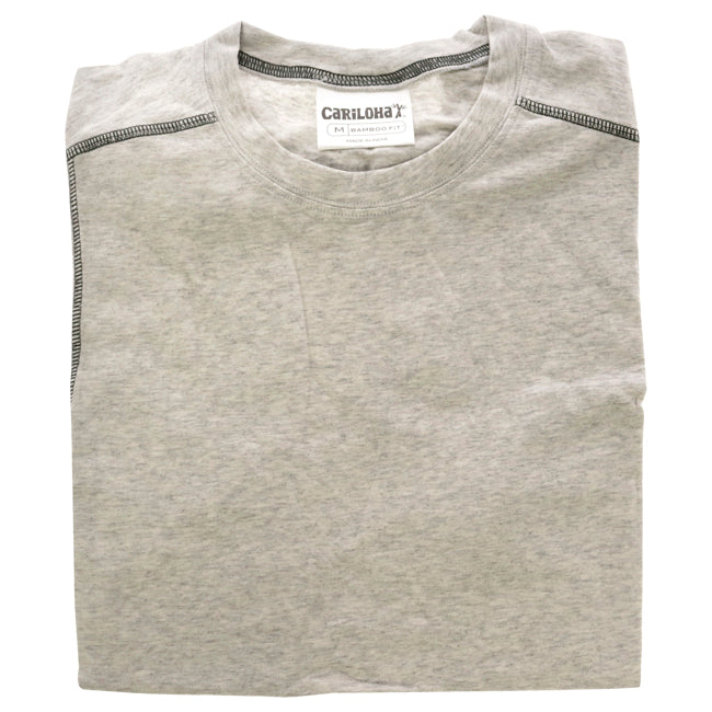 Bamboo Sleeveless T-Shirt - Light Grey by Cariloha for Men - 1 Pc T-Shirt (M)