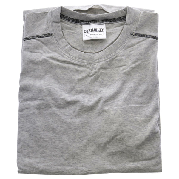 Bamboo Sleeveless - Light Grey by Cariloha for Men - 1 Pc T-Shirt (L)