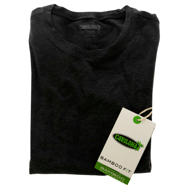 Bamboo Athletic Crew T-Shirt - Carbon Heather by Cariloha for Women - 1 Pc T-Shirt (XS)