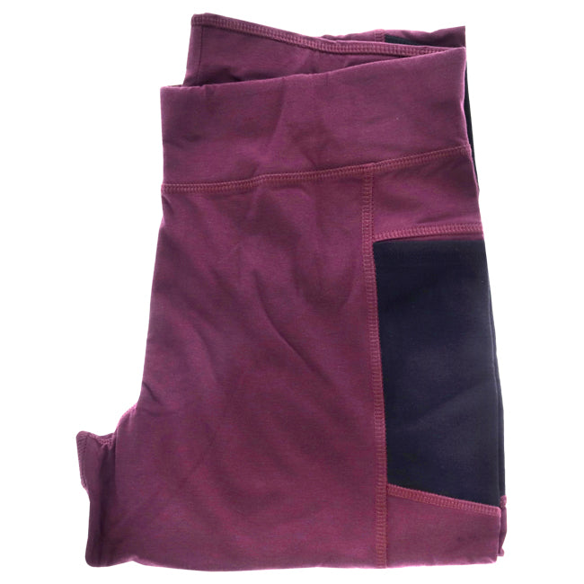 Bamboo Athletic Legging - Merlot by Cariloha for Women - 1 Pc Legging (M)