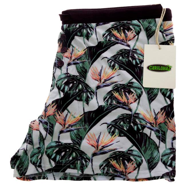 Bamboo Sleep Shorts - Birds of Paradise by Cariloha for Women - 1 Pc Short (XS)