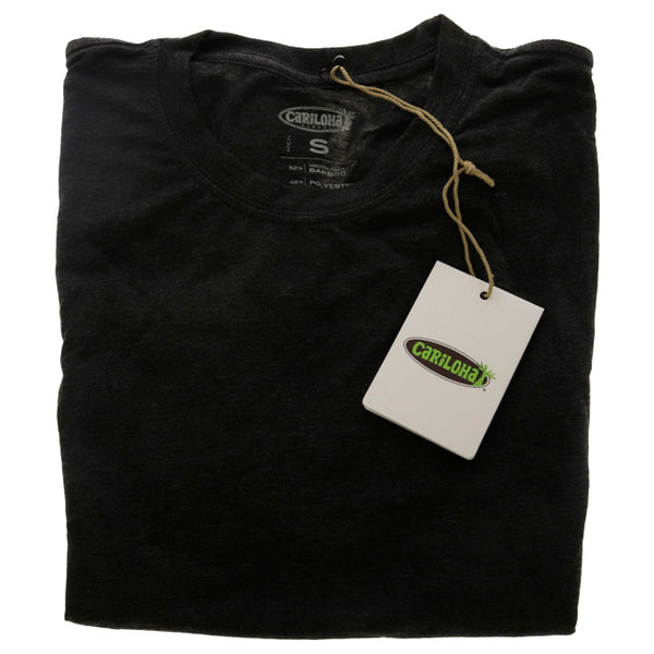 Bamboo Comfort Crew Tee - Charcoal by Cariloha for Men - 1 Pc T-Shirt (S)
