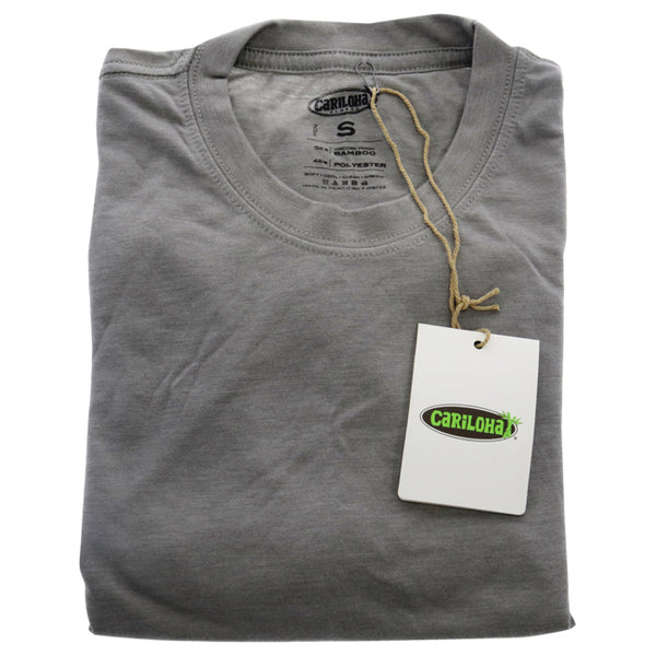Bamboo Comfort Crew Tee - Gray by Cariloha for Men - 1 Pc T-Shirt (S)