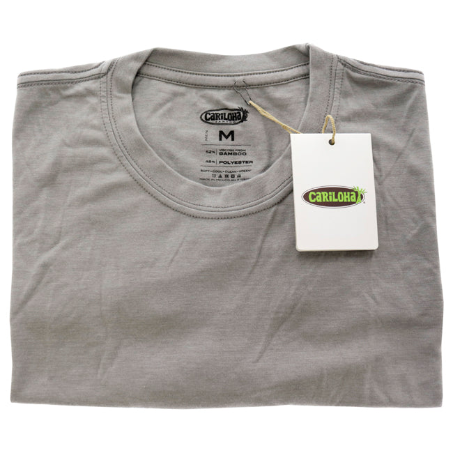Bamboo Comfort Crew Tee - Gray by Cariloha for Men - 1 Pc T-Shirt (M)
