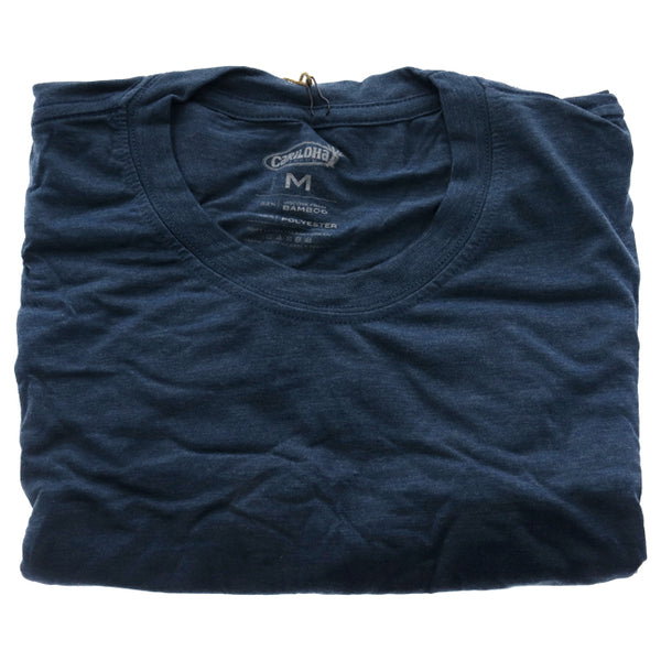 Bamboo Comfort Crew Tee - Bermuda Blue by Cariloha for Men - 1 Pc T-Shirt (M)