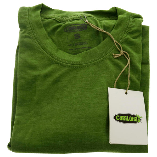 Bamboo Comfort Crew Tee - Palm Green by Cariloha for Men - 1 Pc T-Shirt (S)