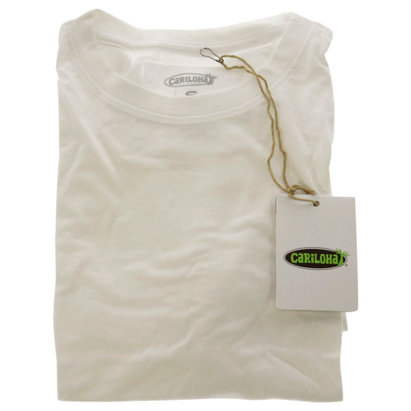 Bamboo Crew Tee - White by Cariloha for Women - 1 Pc T-Shirt (S)