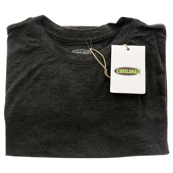 Bamboo Crew Tee - Charcoal Heather by Cariloha for Women - 1 Pc T-Shirt (S)