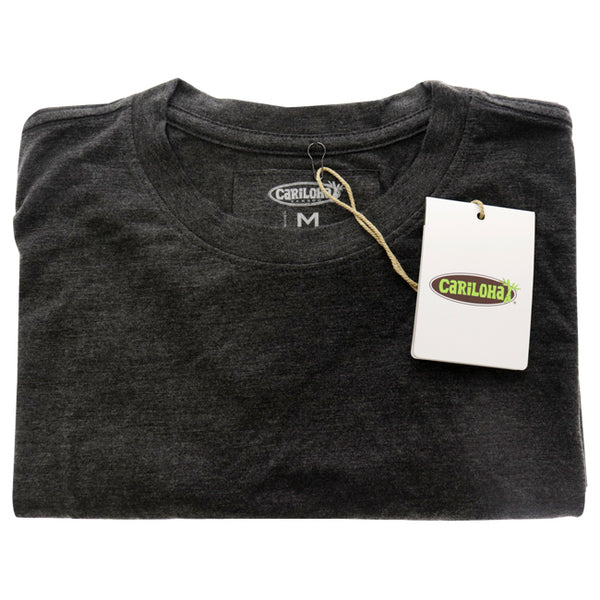 Bamboo Crew Tee - Charcoal Heather by Cariloha for Women - 1 Pc T-Shirt (M)