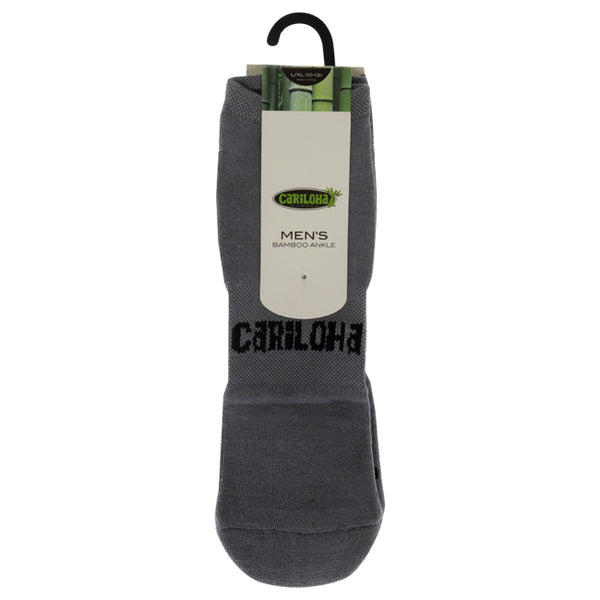 Cariloha Bamboo Ankle Socks - Carbon-Black by Cariloha for Men - 1 Pair Socks (L/XL)