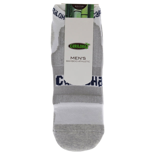Bamboo Athletic Socks - Heather Gray by Cariloha for Men - 1 Pair Socks (S/M)