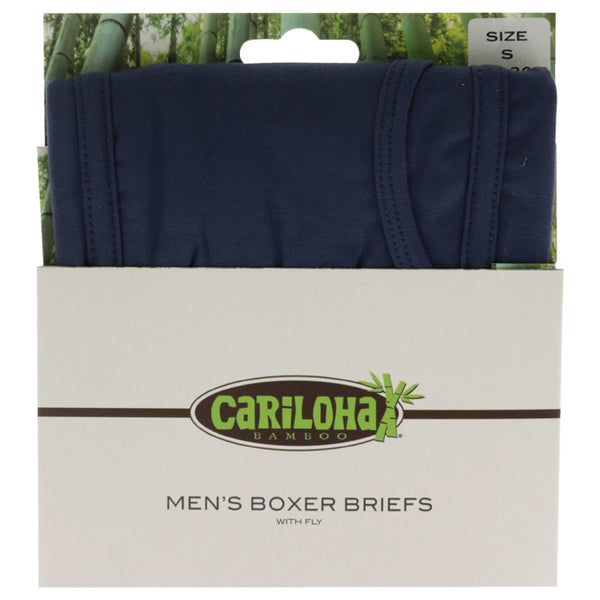 Bamboo Boxer Briefs - Steel Blue by Cariloha for Men - 1 Pc Boxer (S)