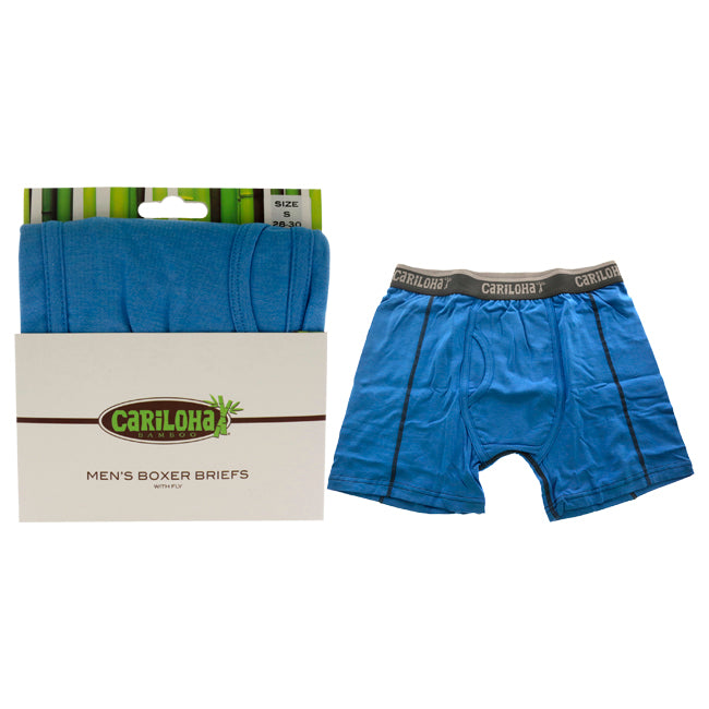 Bamboo Boxer Briefs - Cobalt Heather by Cariloha for Men - 1 Pc Boxer (S)