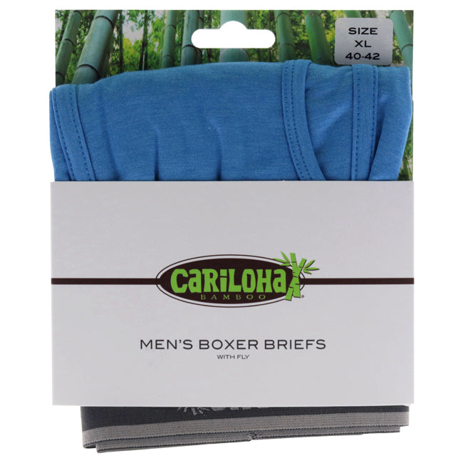 Bamboo Boxer Briefs - Cobalt Heather by Cariloha for Men - 1 Pc Boxer (XL)