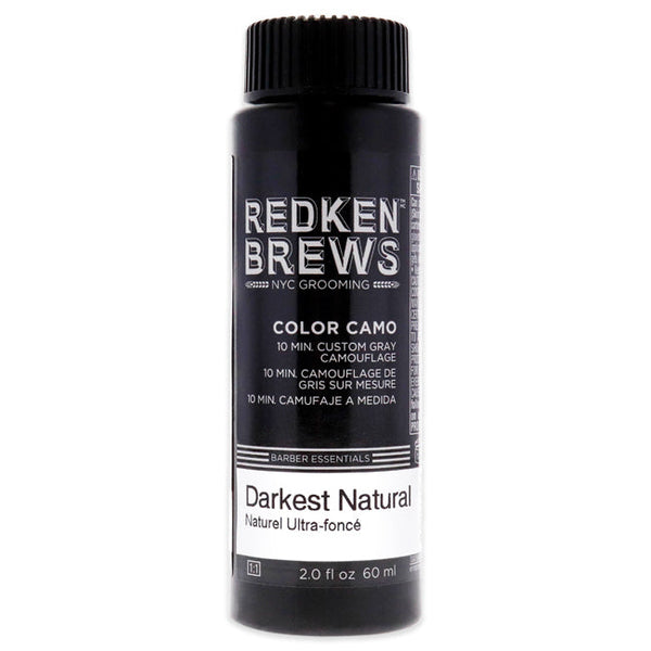 Redken Brews Color Camo - Darkest Natural by Redken for Men - 2 oz Hair Color