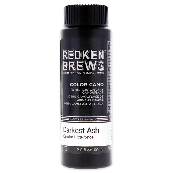 Redken Brews Color Camo - Darkest Ash by Redken for Men - 2 oz Hair Color