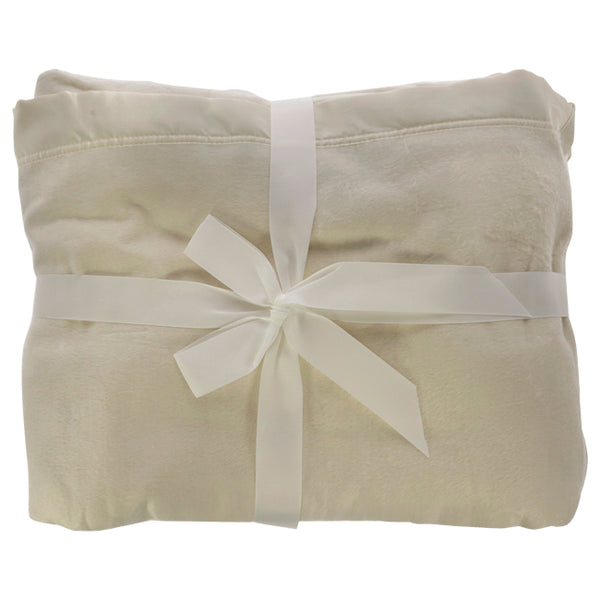 Bamboo Brushed Fleece Blanket - Coconut Milk-Queen by Cariloha for Unisex - 1 Pc Blanket