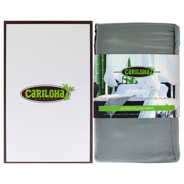 Resort Bamboo Pillowcase Set - Ocean Mist-King by Cariloha for Unisex - 2 Pc Pillowcase