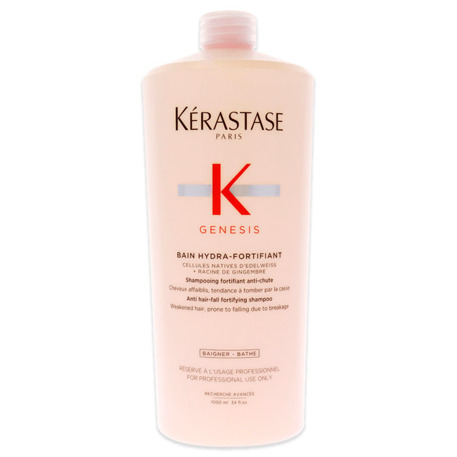 Kerastase Genesis Bain Hydra-Fortifiant Shampoo by Kerastase for Unisex - 34 oz Shampoo