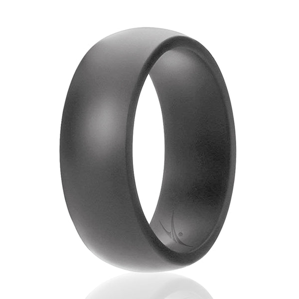 Silicone Wedding Ring - Grey by ROQ for Men - 16 mm Ring