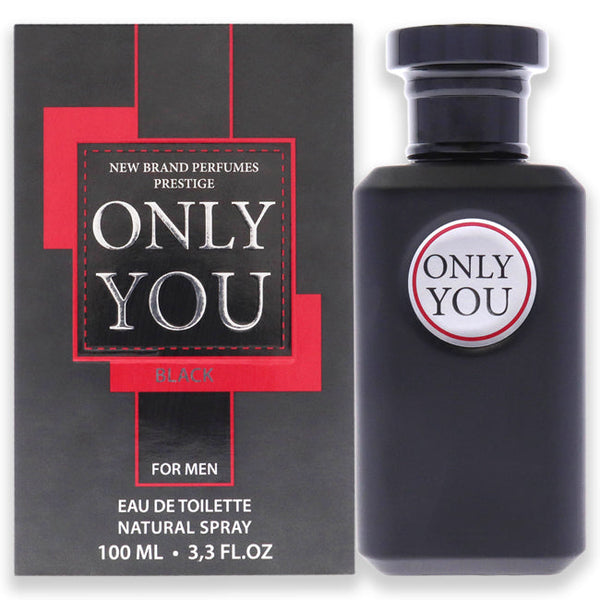 New Brand Only You Black by New Brand for Men - 3.3 oz EDT Spray