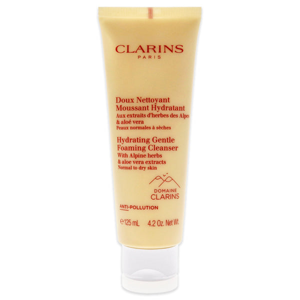 Clarins Hydrating Gentle Foaming Cleanser by Clarins for Unisex - 4.2 oz Cleanser