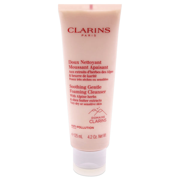 Clarins Soothing Gentle Foaming Cleanser by Clarins for Unisex - 4.2 oz Cleanser
