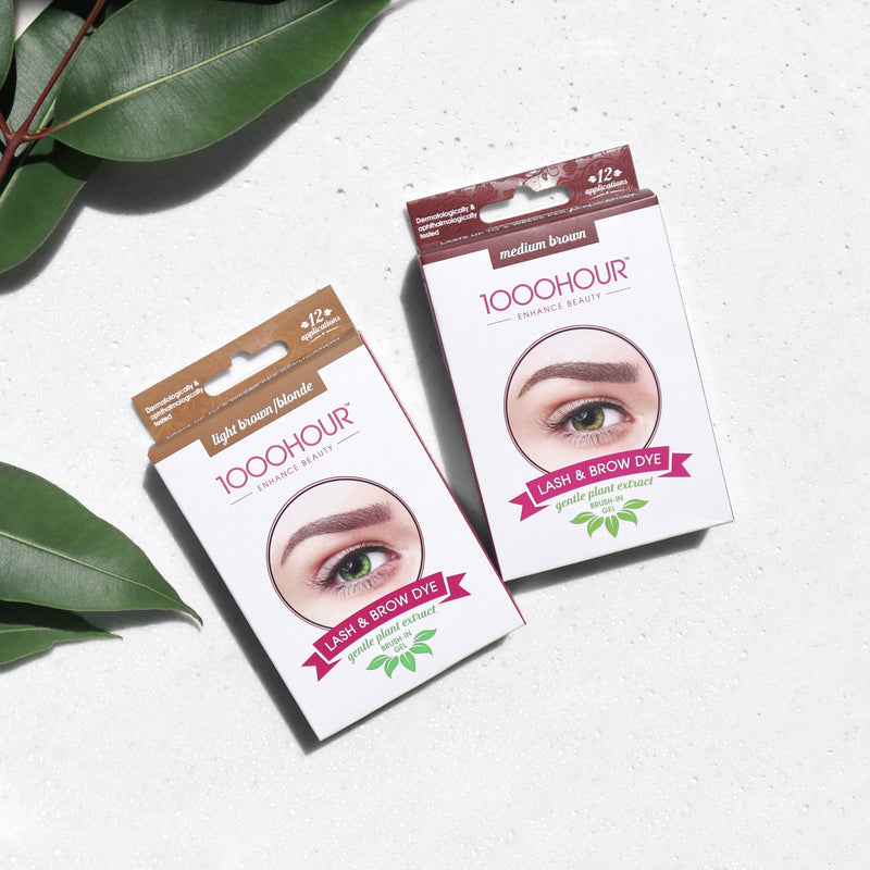 1000HOUR Plant Based Lash & Brow Dye Kit - Medium Brown