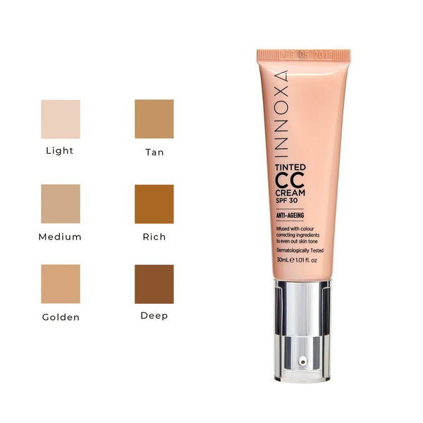 Innoxa Anti-Ageing CC Cream 30ml - Tan