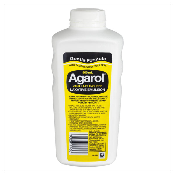 Agarol Plain Vanilla 500ml