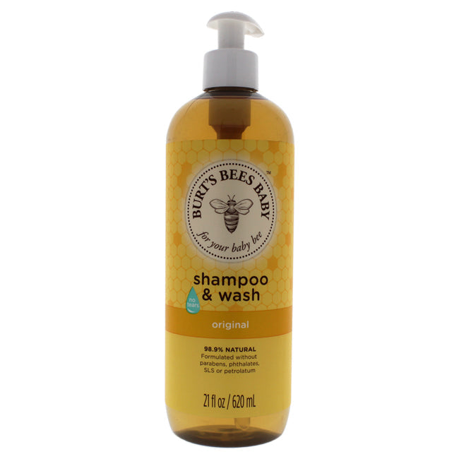 Burt's Bees Baby Bee Shampoo and Wash Original by Burts Bees for Kids - 21 oz Shampoo and Body Wash