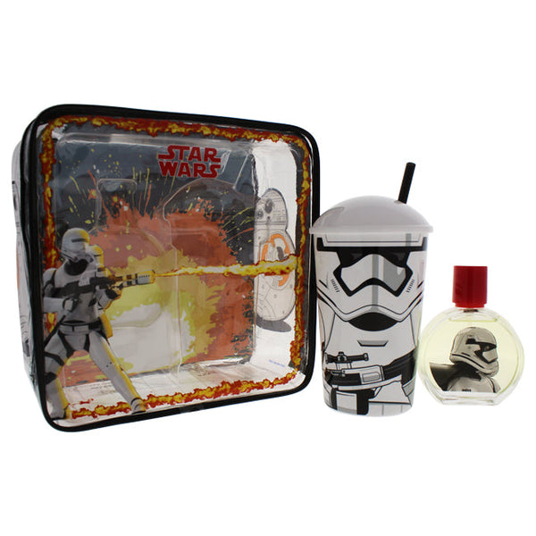 Air Val International Star Wars by Air-Val International for Kids - 3 Pc Gift Set 1.7oz EDT Spray, Plastic Cup with Straw, Toiletry Bag