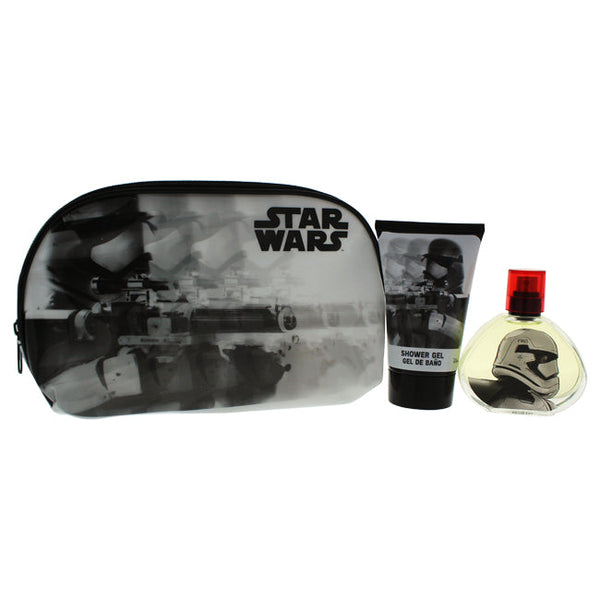 Air Val International Star Wars by Air-Val International for Kids - 3 Pc Gift Set 1.7oz EDT Spray, 3.4oz Shower Gel, Toiletry Bag