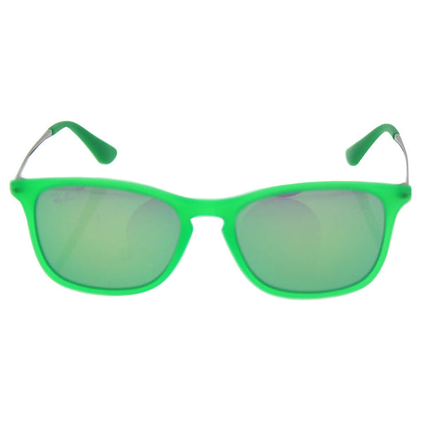 Ray Ban Ray Ban RJ 9061S 7007/3R - Green Gunmetal/Green Flash by Ray Ban for Kids - 49-15-130 mm Sunglasses