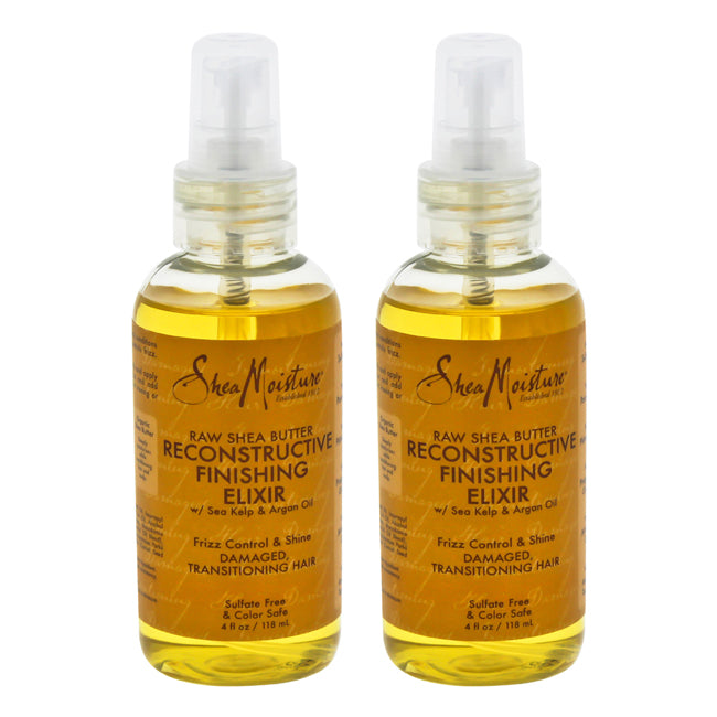 Shea Moisture Raw Shea Butter Reconstructive Finishing Elixir - Pack of 2 by Shea Moisture for Unisex - 4 oz Spray