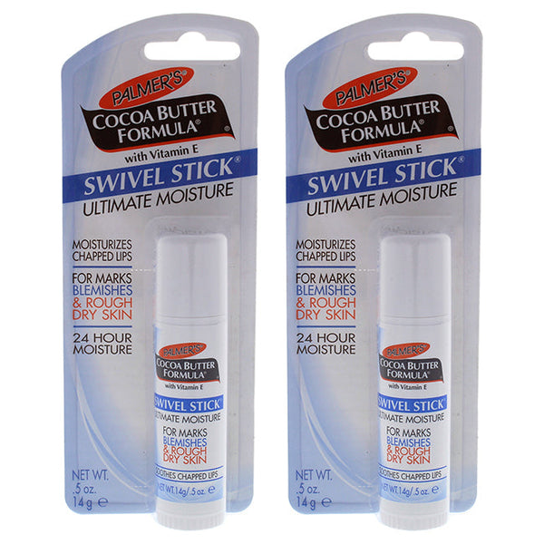 Palmers Cocoa Butter Formula Swivel Stick - Pack of 2 by Palmers for Unisex - 0.5 oz Chap Stick